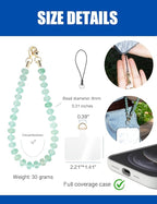 Handmade Natural Gemstone Beaded Charm Cell Phone Camera Lanyard, Wrist Strap - Image 3