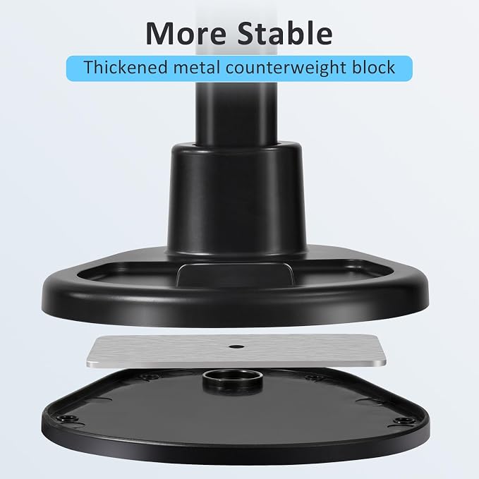 Phone Stand for Desk, Height Adjustable Cell Phone Holder for iPhone, 360 - Image 6