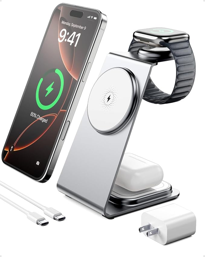 Intoval 3 in 1 Wireless Charging Station by Intoval
