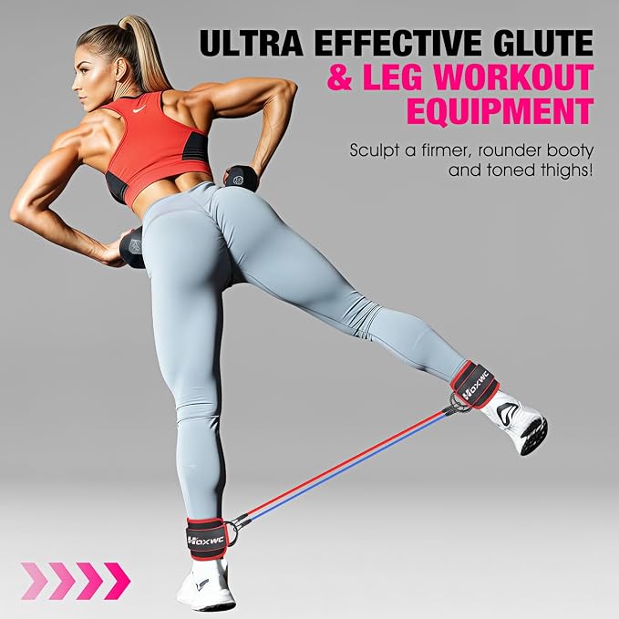 Ankle Resistance Bands with Cuffs, Ankle Bands - Image 3
