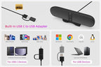 Computer Speakers for Desktop PC Monitor, USB Plug-in, Computer Soundbar for PC - Image 3