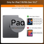 Transparent Case with Keyboard for iPad 9th 10.2 Inch, with 7-Color Backlit - Image 2