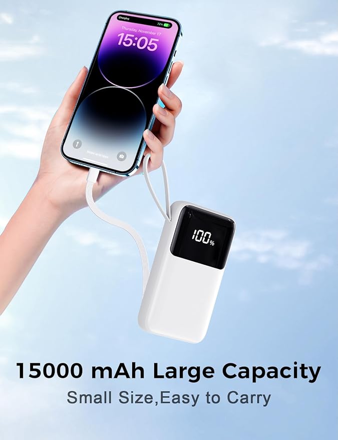 HELLEE Power Bank, 15000mAh Portable Charger - Image 5