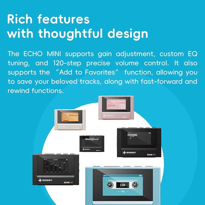 SnowSky/FiiO Echo MINI HiFi Bluetooth MP3 Player, 15Hours Playback, Independent - Image 7
