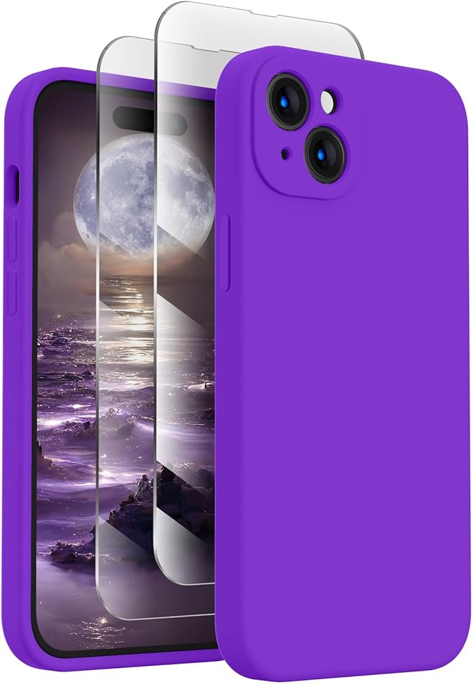 FireNova Designed for iPhone 15 Plus Case, Silicone Case with, Soft by FireNova