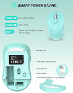 Trueque Wireless Mouse for Laptop, 2.4GHz Ergonomic Computer Mouse - Image 9