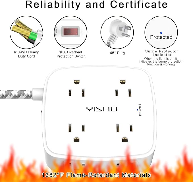 Surge Protector Power Strip - Image 6