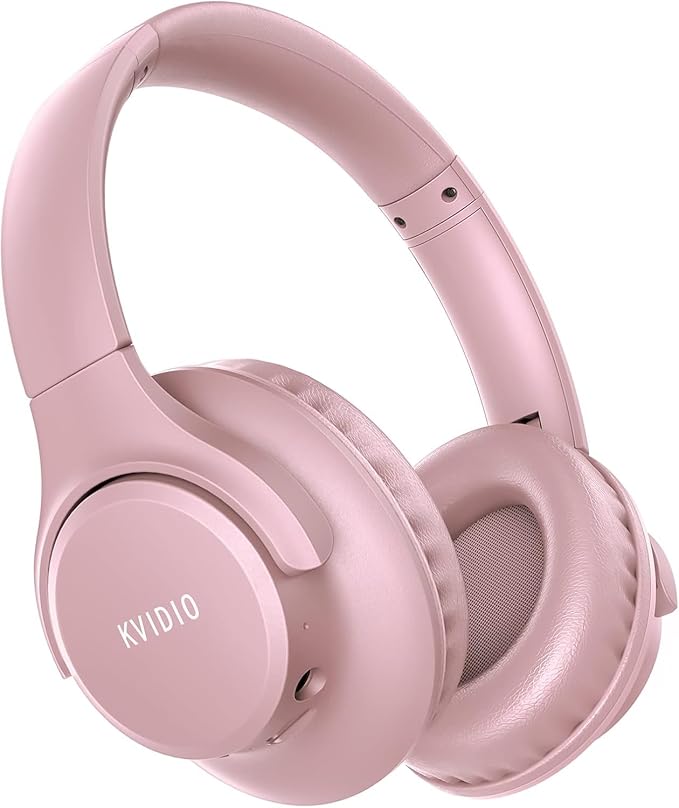 KVIDIO Bluetooth Headphones Over Ear, 65 Hours Playtime Wireless Headphones by ProfessionalHeadphonesMaker