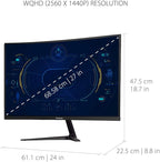 ViewSonic VX2718-2KPC-MHD 27 Inch Curved 1440p 1ms 180Hz Gaming Monitor - Image 5