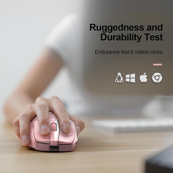 TECKNET Rechargeable Wireless Mouse, 2.4G Silent Mouse, Quiet Click, 6 - Image 7