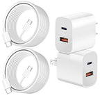 Dual Port A/C Charger for iPhone 16 15, Double A/C iPhone 16 15 Charger Fast by WILLTOP
