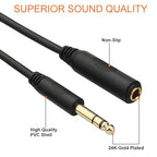 Tisino 1/4 Extension Cable 20 ft, Headphone Extension Cable Quarter inch TRS - Image 4