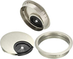 uxcell Cable Hole Cover, 2.4Inch/60mm Zinc Alloy Desk Wire Cord Cable Grommets - Image 3