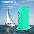 USB Tower Charging Station Upoy, Small Charging Hub - Image 2