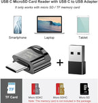 Type C Micro SD Card Reader, BorlterClamp USB C TF Card Reader Adapter - Image 2