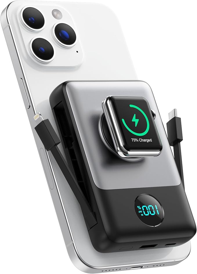 Magnetic Portable Charger 10800mAh by APHUWJ