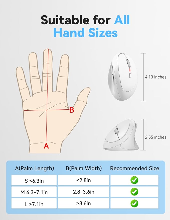 TECKNET Wireless Mouse, 5 Adjustable DPI Levels, 6 Buttons, 4800 DPI Wireless - Image 6