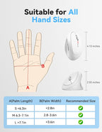 TECKNET Wireless Mouse, 5 Adjustable DPI Levels, 6 Buttons, 4800 DPI Wireless - Image 6