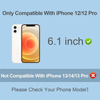 Compatible for iPhone 12/iPhone 12 Pro Privacy Screen Protector 6.1 Inch - Image 2