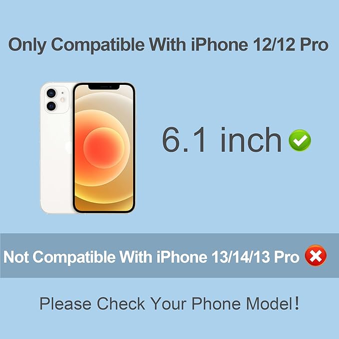 Compatible for iPhone 12/iPhone 12 Pro Privacy Screen Protector 6.1 Inch - Image 2