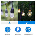 TiFFCOFiO Outdoor Timer Outlet, Dusk to Dawn Light Sensor Timer Weatherproof - Image 5