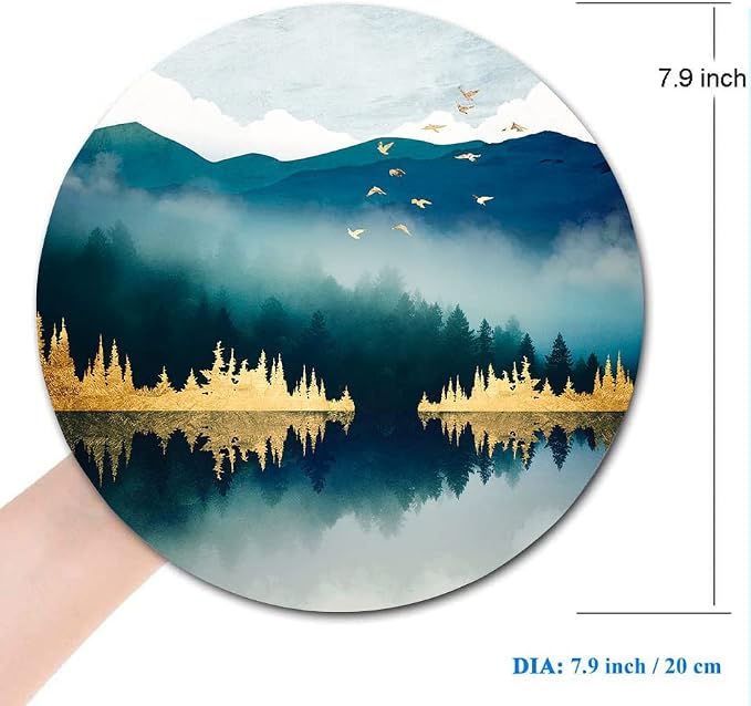 Mouse Pad, Round Personalized Computer Mouse Pads - Image 2