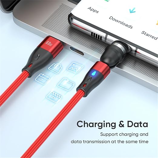 Magnetic Charging Cable 7Pin PD 60W USB C to USB Type C/Micro USB Fast Charging - Image 4