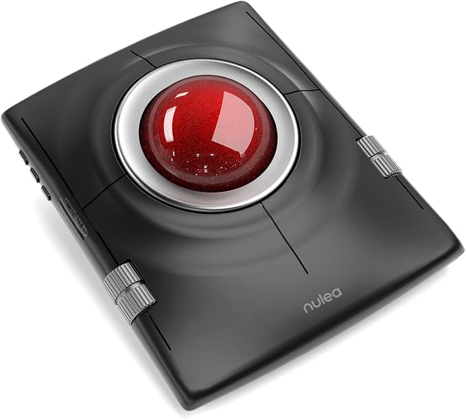 Nulea M512 Wireless Trackball Mouse, Ergonomic 55mm Trackball, 4 Level by Nulea