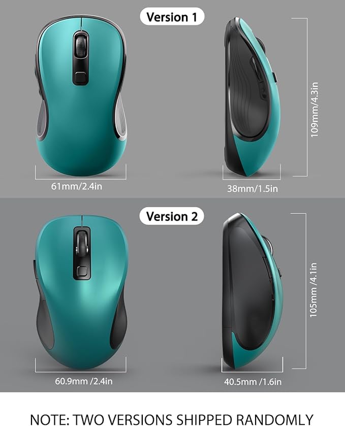 Trueque Wireless Mouse for Laptop, 2.4GHz Ergonomic Computer Mouse - Image 7