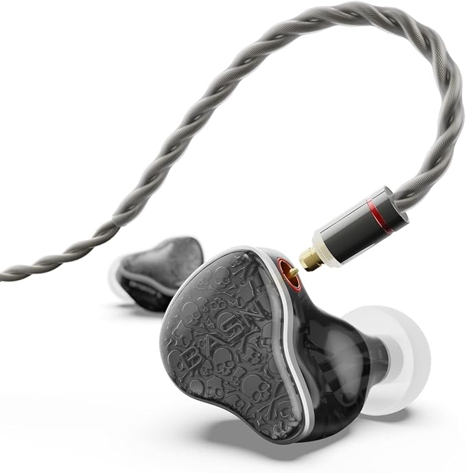 BASN Bmaster5 in Ear Monitors, 1DLC Diaphragm+4BA 5 Drivers Drummers Headphones by BASNAudio