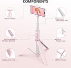 ATUMTEK 55" Selfie Stick Tripod, All-in-one Extendable Aluminum Phone Tripod - Image 6