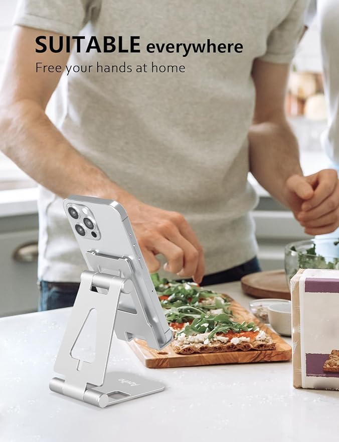 Cell Phone Stand for Desk, Adjustable Desktop Phone Holder Stand, Foldable - Image 7