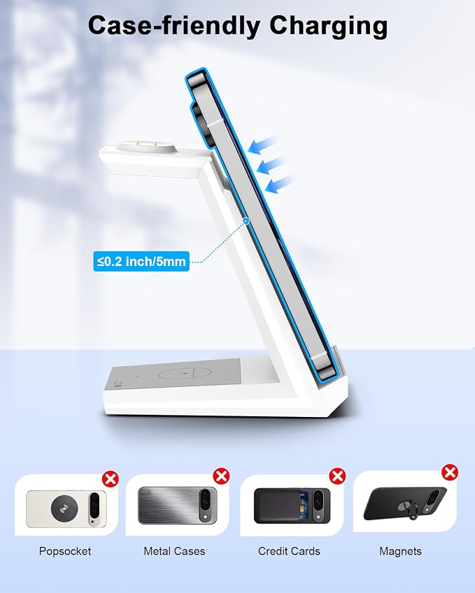 NANAMI Wireless Charger for Google - 3 in 1 Wireless Charging Station Fast - Image 6