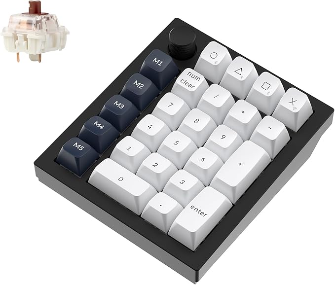 Keychron Q0 Max Wireless Custom Mechanical Numpad, 2.4 GHz/Bluetooth 5.1/Wired by Keychron