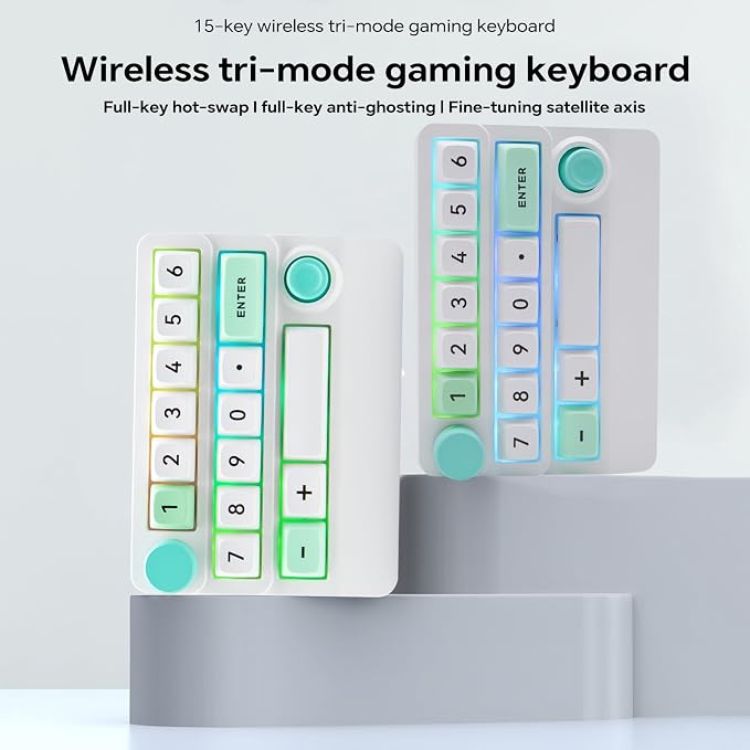 Adventurers W909 Wireless RGB Mechanical Numeric Keypad, Hot-Swappable - Image 8