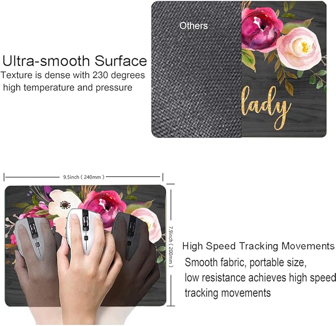 Mouse Pad, Cute Boss Lady Quote Mouse Pad - Image 3