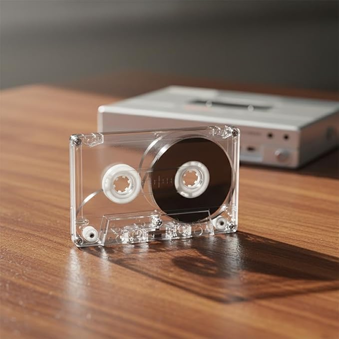 Blank Cassette Tape Case, 45/60/90 Minutes Clear Audio Recording Tape, Empty - Image 6