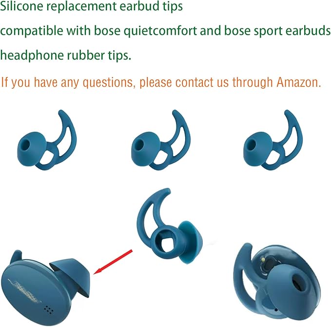 Earbud Pads Replacement Silicone Ear Bud Tips Eartips Compatible - Image 4