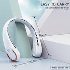 Portable Neck Fan, Bladeless Neck Fan, USB Rechargeable Personal Fan, 4000 mAh - Image 6