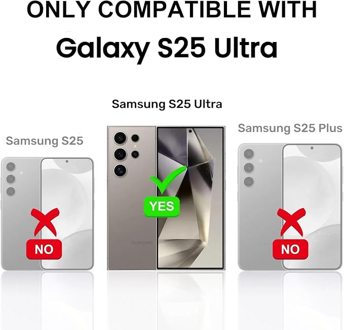 Korecase for Galaxy S25 Ultra Camera Lens Protector, 9H Tempered Metal Glass - Image 2