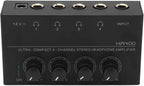 4-Channel Stereo Headphone Amplifier Ultra Low Noise + Power Adapter Perform - Image 2