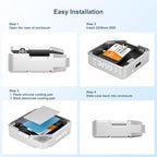 MAIWO USB-C Enclosure for M.2 2230 PCIe NVMe NGFF SATA SSDs, 10Gbps Full Metal - Image 6
