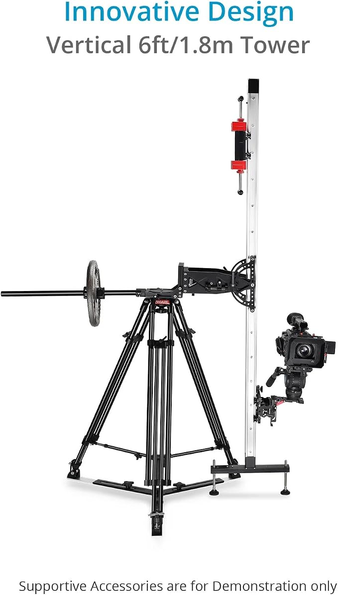 Proaim Cambird Pro 4-in-1 Gear. 6ft Video Camera Slider. Portable Mini Jib. - Image 5