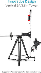 Proaim Cambird Pro 4-in-1 Gear. 6ft Video Camera Slider. Portable Mini Jib. - Image 5