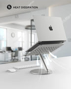 LULULOOK Laptop Stand for Desk 2025, 360 Rotating Adjustable Laptop Riser - Image 4