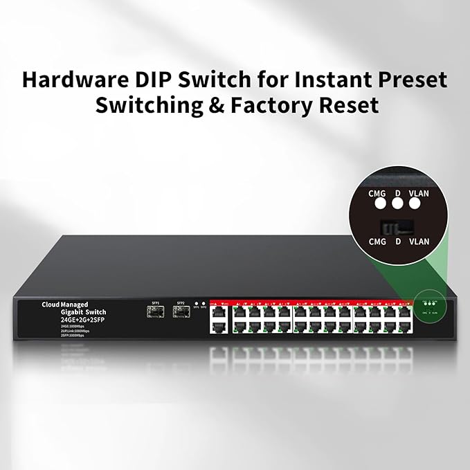 STEAMEMO 26-Port Gigabit Ethernet Switch | Smart Managed - Image 5