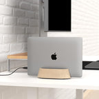 HumanCentric Vertical Laptop Stand in Maple Wood, Upright Adjustable Holder and - Image 8