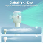JISULIFE Mini Portable Fan-Bladeless Safe Design, Powerful Turbo Handheld Fan - Image 4
