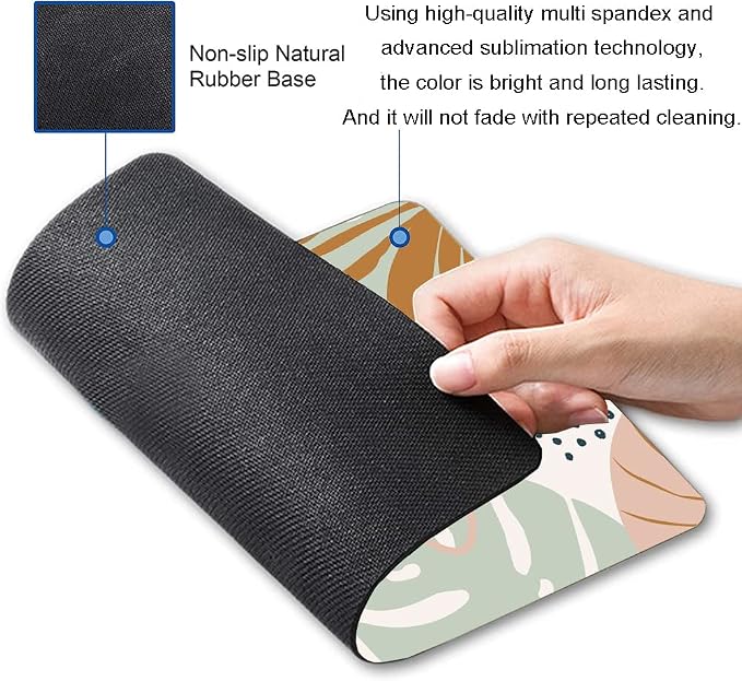 Mouse Pad, Square Mouse Pad, Cute Mouse Mat Waterproof Non-Slip Rubber Base - Image 5