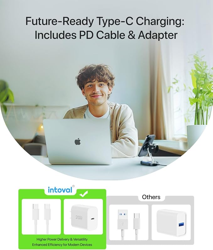 Intoval Fast Charging Station for Magsafe Apple Devices, Wireless Charger for - Image 7